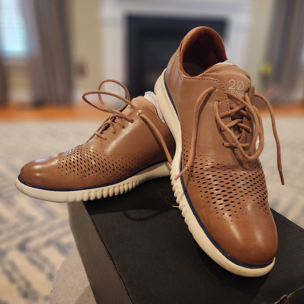 Cole Haan Men's Men's 2.ZERØGRAND Laser Wingtip Oxfords